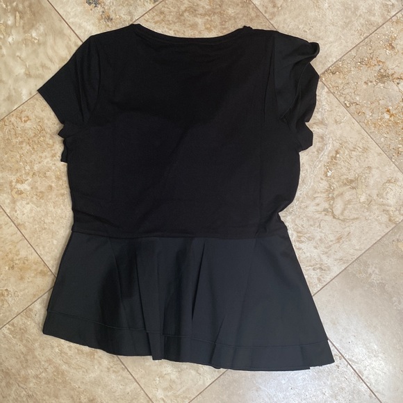 BHWM BLACK Woven Top . Size M Black - Picture 2 of 5